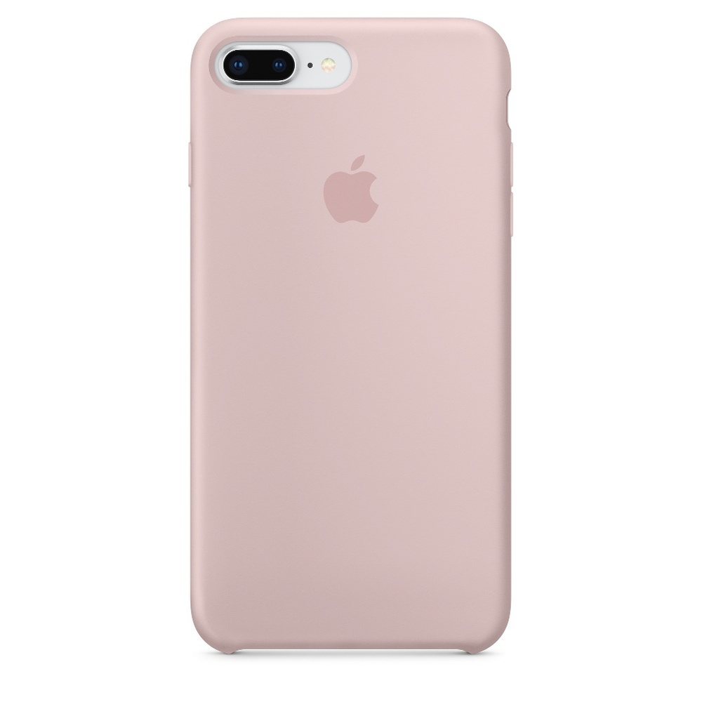 Pink Sand Apple Silicone Case iPhone 8 Plus